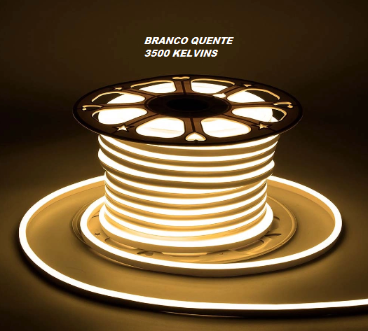 Mangueira Neon Led - Rolo de 100 Metros c/ 3 Conectores