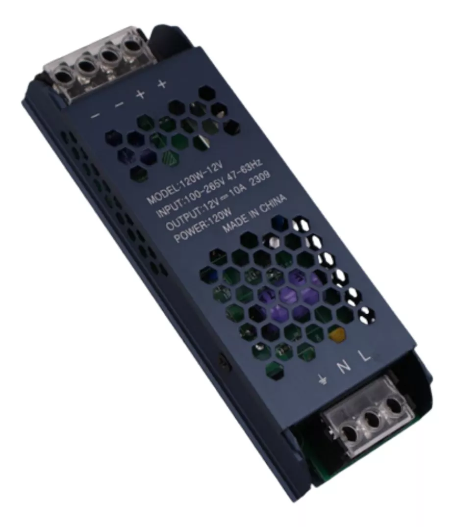 Fonte 10A Chaveada Slim 12 Volts 120 Watts