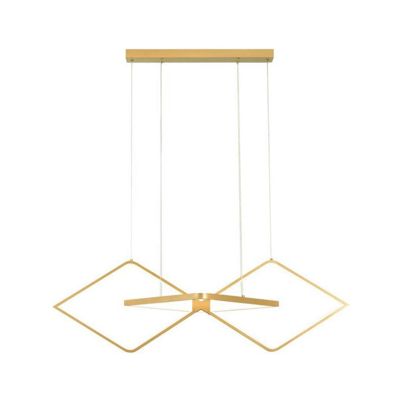 Pendente Minimalista Preto E Dourado Lindo Para Mesa