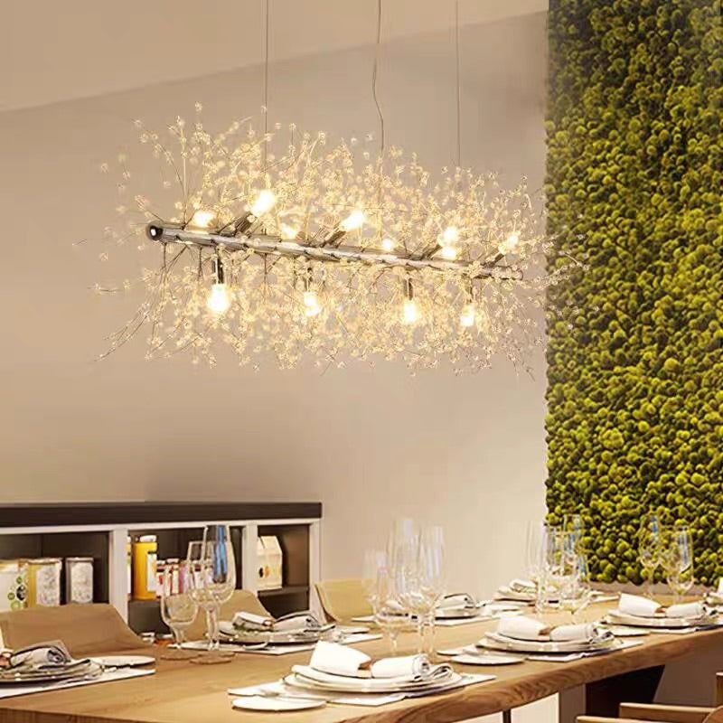 Pendente Dourado Ou Prata Mesa De Jantar Maravilhoso