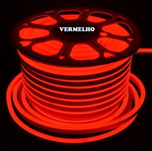 Mangueira Neon Led - Rolo de 100 Metros c/ 3 Conectores