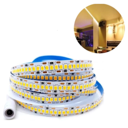 Fita 240 LEDs 2835 12V 3000K/3500K Quente IP20 16W/m Rolo 5 Metros 8mm