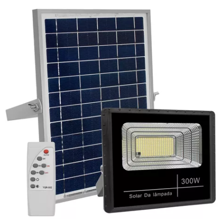 Refletor Solar 300 Watts Branco Frio 6500K IP65