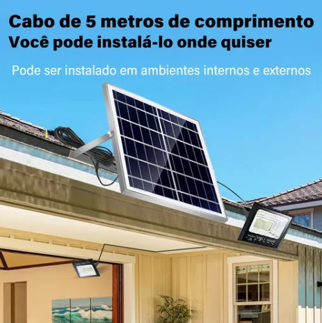 Refletor Solar 300 Watts Branco Frio 6500K IP65