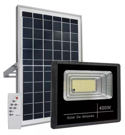 Refletor Solar 400 Watts Branco Frio 6500K IP65