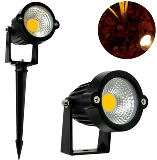 Espeto para Jardim 5W Led Branco Quente 3000K/3500K COB IP65