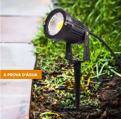 Espeto para Jardim 5W Led Branco Frio 6000K/6500K COB  IP65