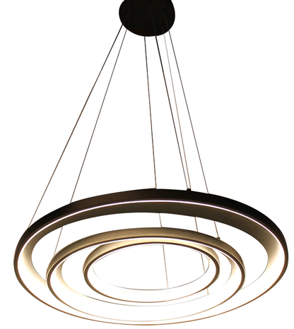 Lustre Pendente Espiral Preto Moderno E Elegante