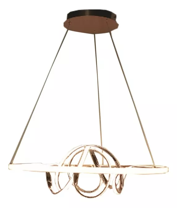 Pendente Rosé Espiral Moderno Lindo Para Decoração