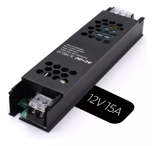 Fonte 15A Chaveada Slim 12 Volts 180 Watts
