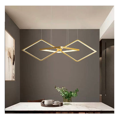 Pendente Minimalista Preto E Dourado Lindo Para Mesa
