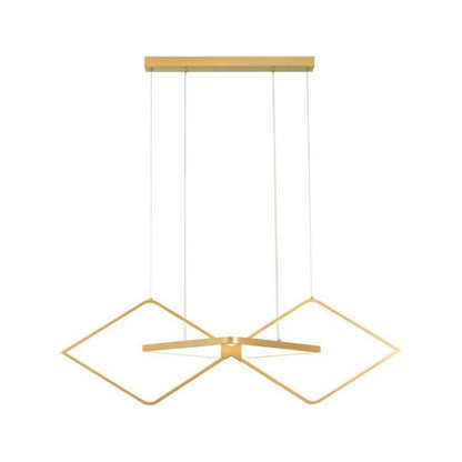 Pendente Minimalista Preto E Dourado Lindo Para Mesa