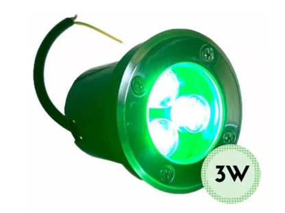 Balizador De Solo 3 Watts Led Verde SMD IP66