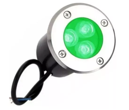 Balizador De Solo 3 Watts Led Verde SMD IP66