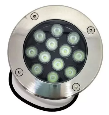 Balizador De Solo 12 Watts Led Branco Quente 3000K/3500K SMD IP66