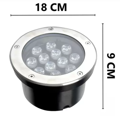 Balizador De Solo 12 Watts Led Branco Quente 3000K/3500K SMD IP66