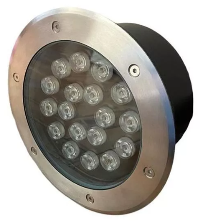 Balizador De Solo 18 Watts Led Branco Quente 3000K/3500K SMD IP66