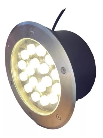 Balizador De Solo 18 Watts Led Branco Quente 3000K/3500K SMD IP66