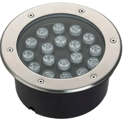 Balizador De Solo 18 Watts Led Branco Quente 3000K/3500K SMD IP66