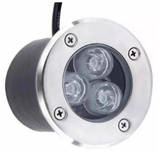 Balizador De Solo 3 Watts Led Branco Quente 3000K/3500K SMD IP66