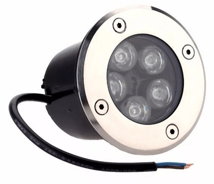 Balizador De Solo 5 Watts Led Branco Quente 3000K/3500K SMD IP66