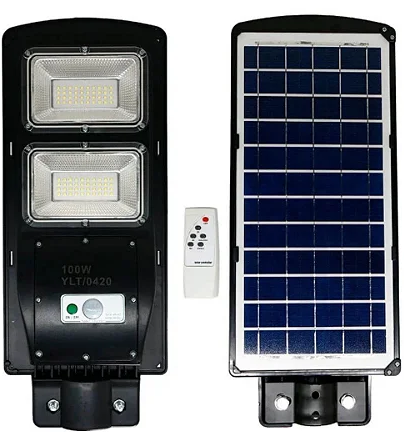 Luminária Led Pública Solar 100 Watts Branco Frio 6500K IP66