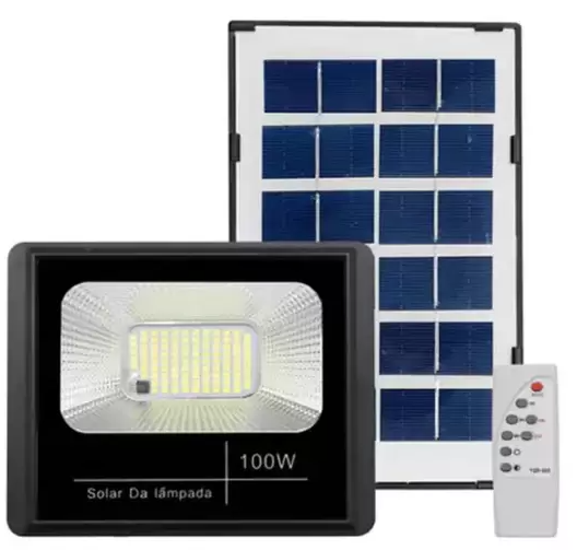 Refletor Solar 100 Watts Branco Frio 6500K IP65