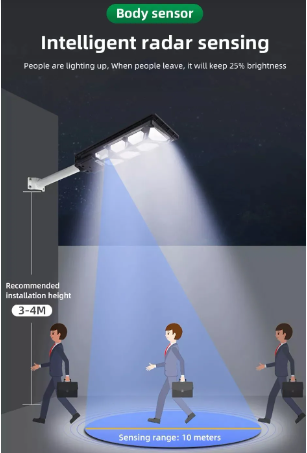 Luminária Led Pública Solar 250 Watts Branco Frio 6500K IP66