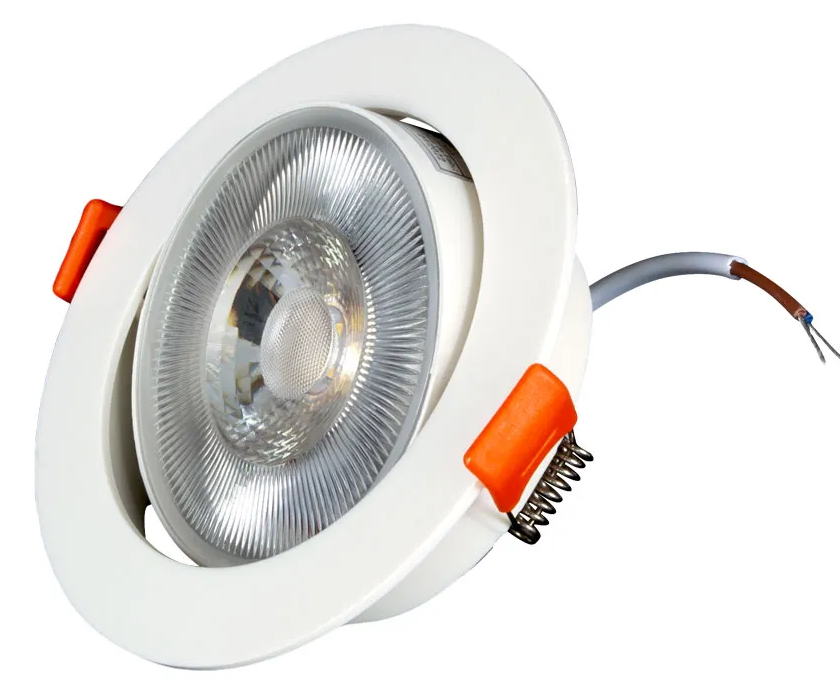 Kit 10 Spot Led 12W Redondo COB Direcionável Branco Frio 6000K/6500K