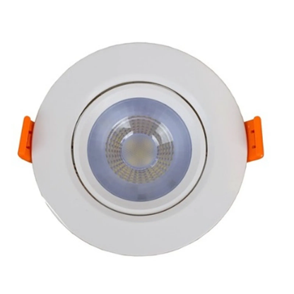 Kit 10 Spot Led 3W Redondo COB Direcionável Branco Frio 6000K/6500K