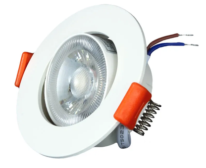 Kit 10 Spot Led 3W Redondo COB Direcionável Branco Frio 6000K/6500K